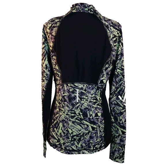 NWT Tek Gear Dry Tek 1/4 Zip Long Sleeve Shirt Top Women's Medium Navy Green - Picture 4 of 6